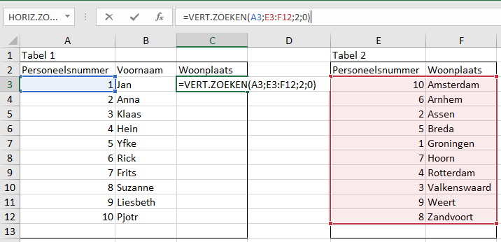 Verticaal Zoeken Excel Ander Tabblad