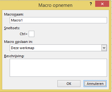 Macro maken
